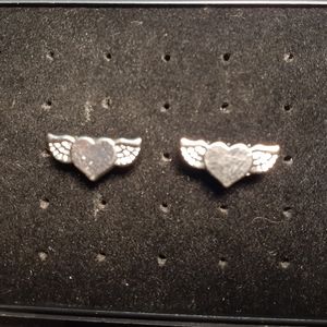 Heart With Wings Earrings